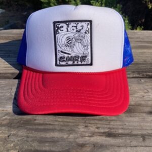 369 SURF Zombie Trucker Patch Hat Red White Blue