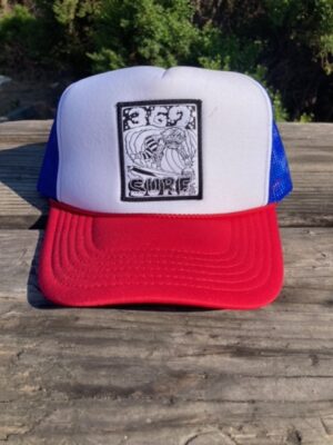 369 SURF Zombie Trucker Patch Hat Red White Blue