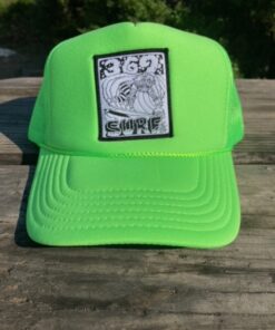 369 SURF Zombie Trucker Patch Hat Lime Green