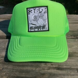 369 SURF Zombie Trucker Patch Hat Lime Green