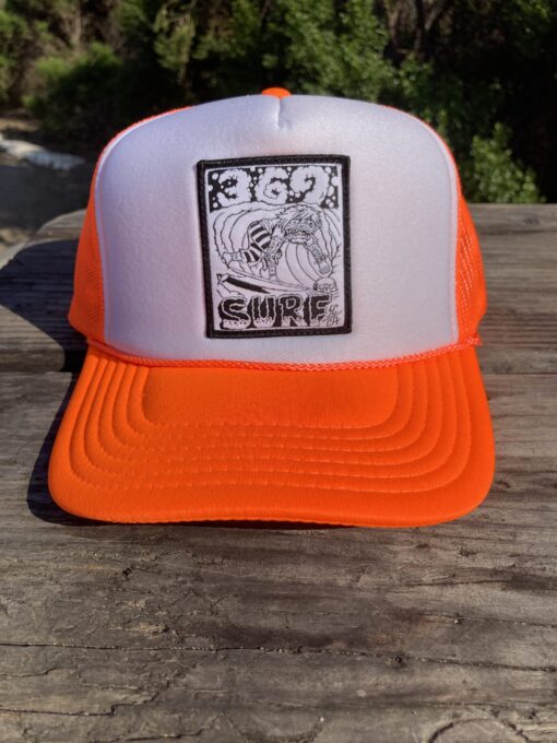 369 Surf Zombie Trucker Patch Hat Orange
