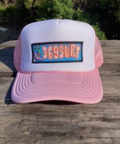 369 SURF GFA Trucker Patch Hat Pink/White