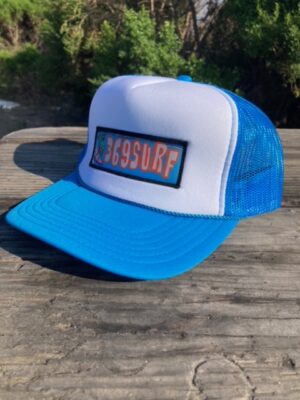 369 SURF GFA Trucker Patch Hat Turquoise/White