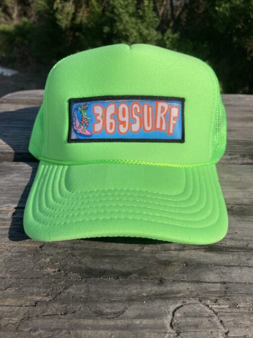 369 surf zombie patch trucker hat