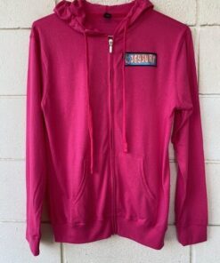 369 SURF GFA Hooded Zip Up Pullover Size Small Pink