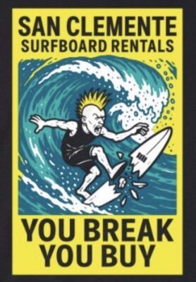 Breakdown Sticker 369 Surf Shop San Clemente, CA