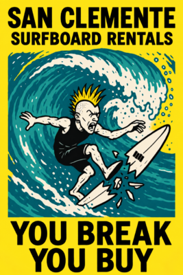 Breakdown Sticker 369 Surf Shop San Clemente