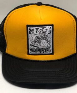 369 Surf Zombie Trucker Hat Black/Yellow/White