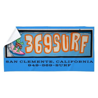 369 Surf Shop OG Sign Beach Towel